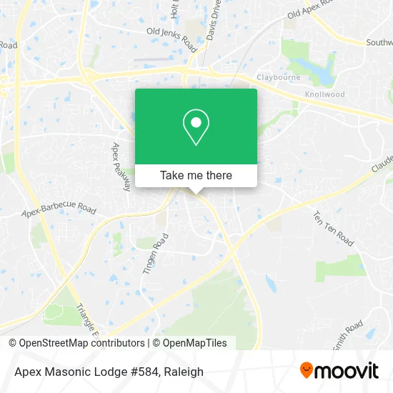 Apex Masonic Lodge #584 map