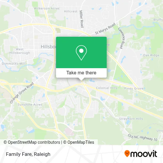 Family Fare map