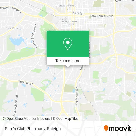 Sam's Club Pharmacy map