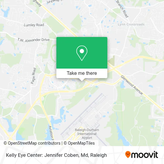 Kelly Eye Center: Jennifer Coben, Md map