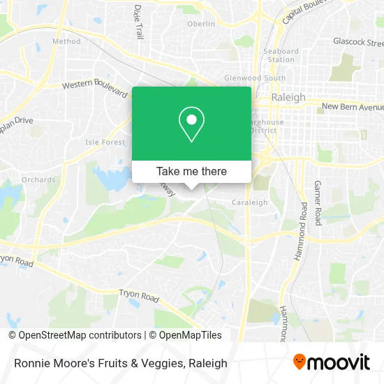 Ronnie Moore's Fruits & Veggies map