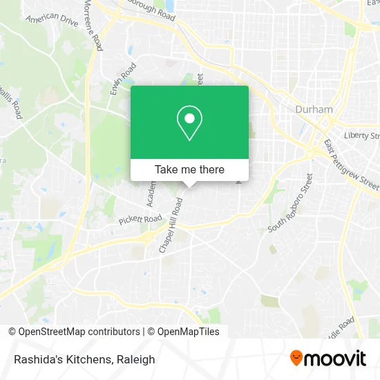 Rashida's Kitchens map