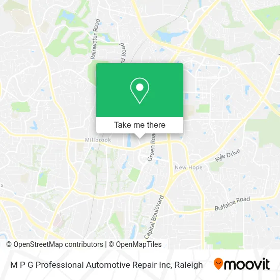 M P G Professional Automotive Repair Inc map