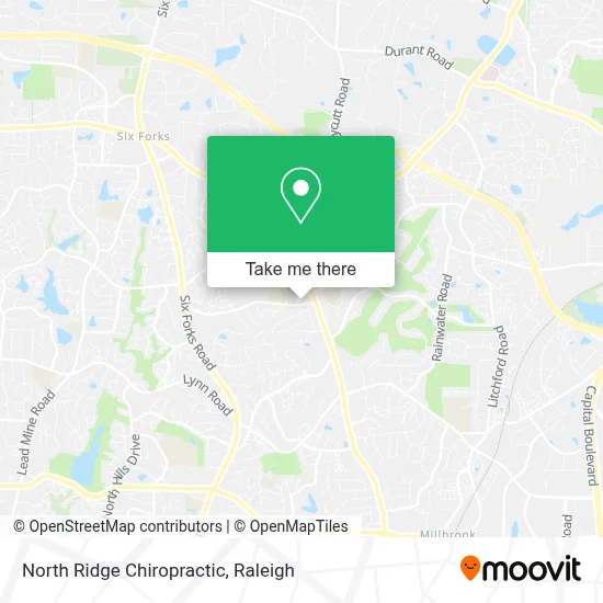 North Ridge Chiropractic map