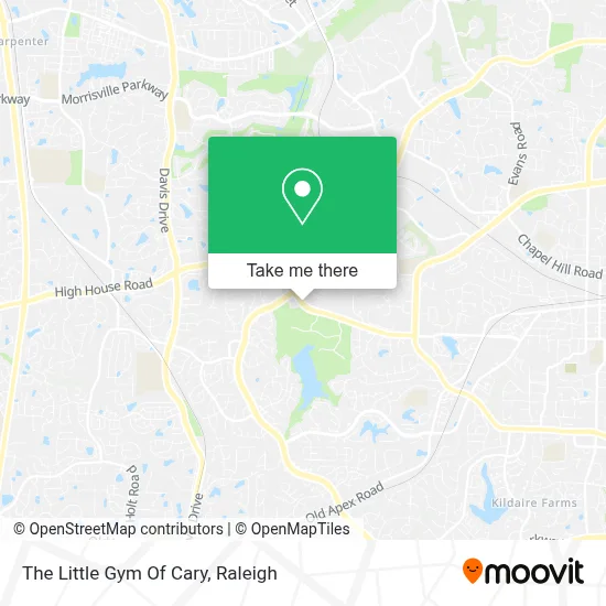 The Little Gym Of Cary map
