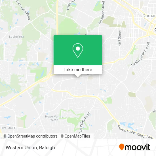 Western Union map