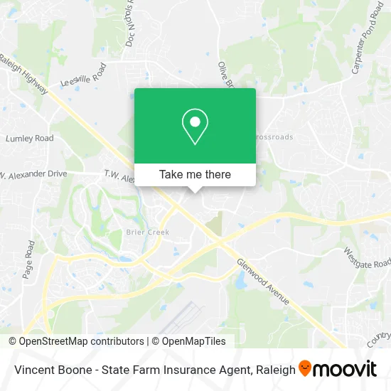 Vincent Boone - State Farm Insurance Agent map