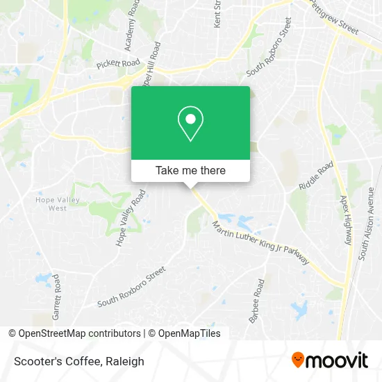 Scooter's Coffee map
