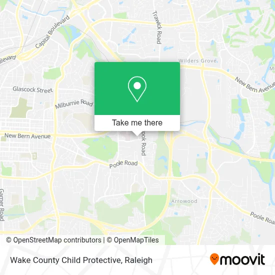Wake County Child Protective map