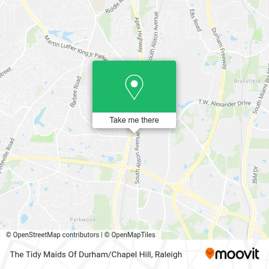 The Tidy Maids Of Durham / Chapel Hill map