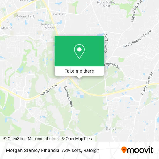 Morgan Stanley Financial Advisors map