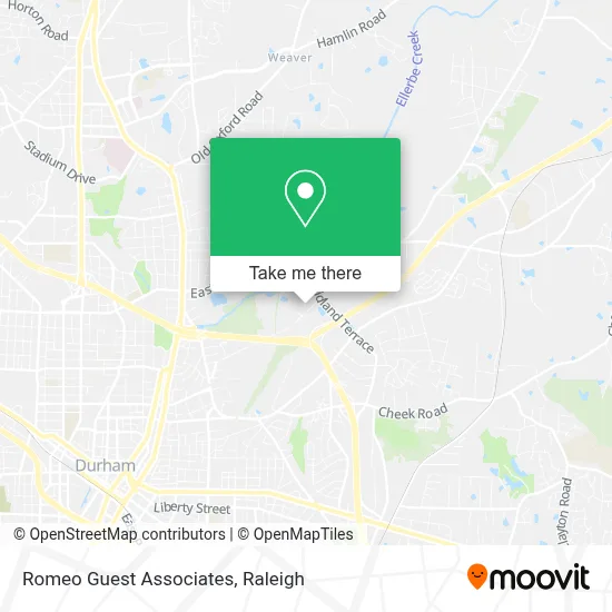 Romeo Guest Associates map