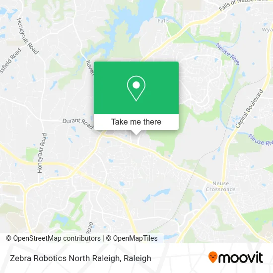 Zebra Robotics North Raleigh map