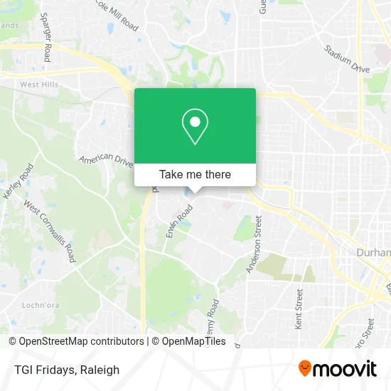 Tgi Fridays map