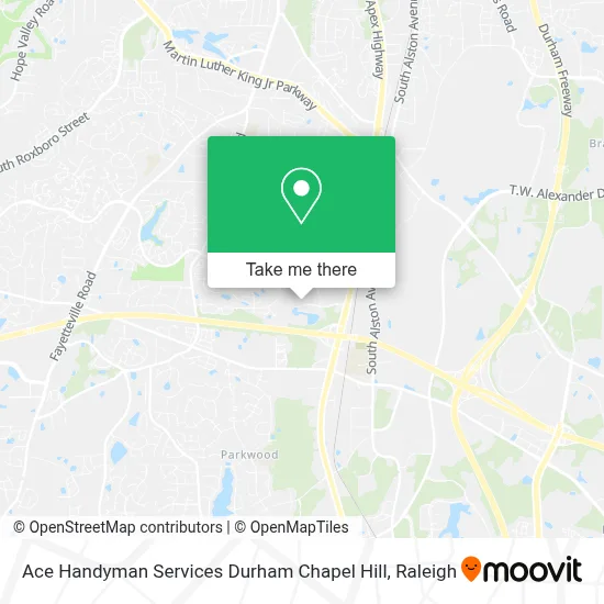 Ace Handyman Services Durham Chapel Hill map