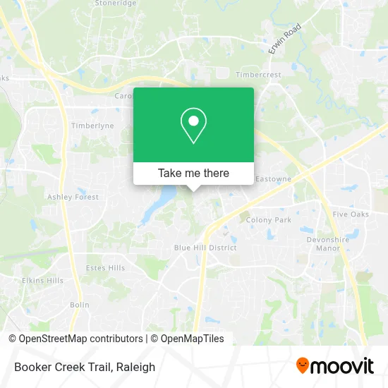 Booker Creek Trail map
