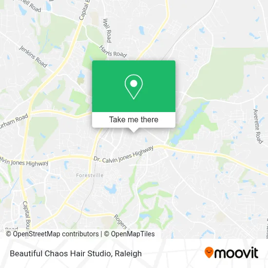 Mapa de Beautiful Chaos Hair Studio
