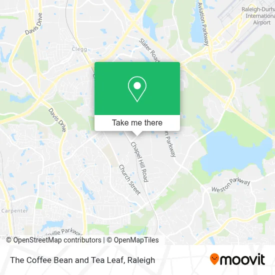 The Coffee Bean And Tea Leaf map