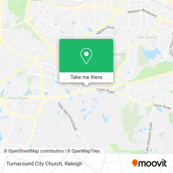 Turnaround City Church map