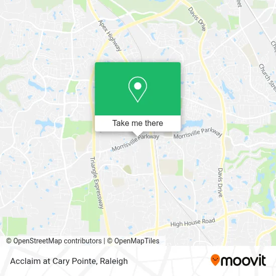 Acclaim at Cary Pointe map
