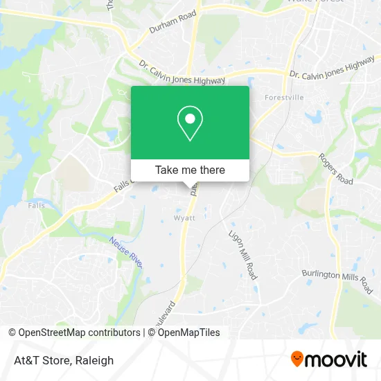 Mapa de At&T Store
