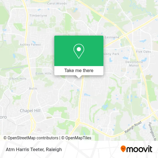 Atm Harris Teeter map