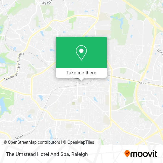 The Umstead Hotel And Spa map