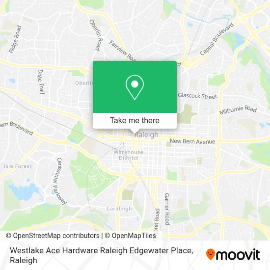 Westlake Ace Hardware Raleigh Edgewater Place map