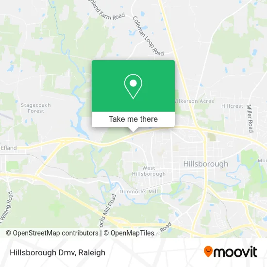 Hillsborough Dmv map