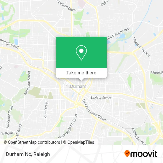 Durham Nc map