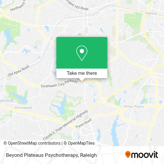 Beyond Plateaus Psychotherapy map