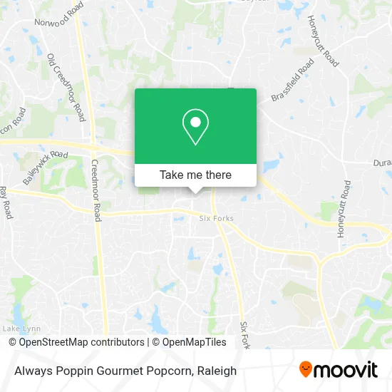 Always Poppin Gourmet Popcorn map