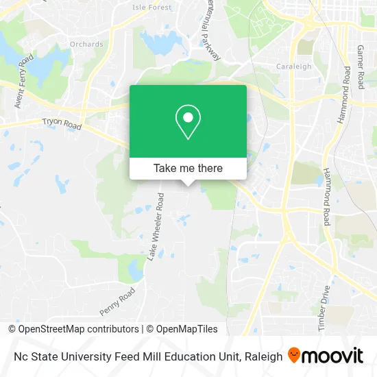 Nc State University Feed Mill Education Unit map