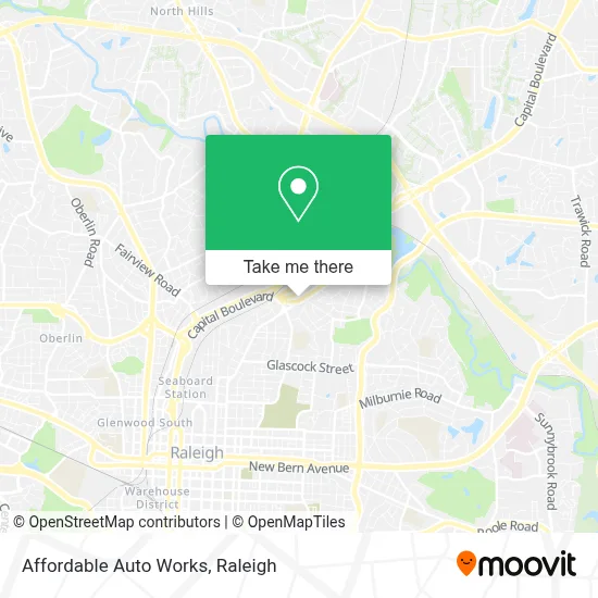 Affordable Auto Works map