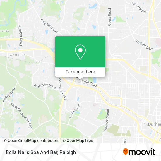 Bella Nails Spa And Bar map