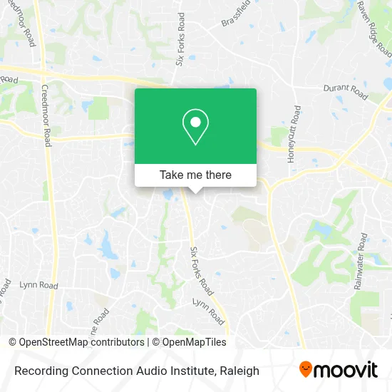 Recording Connection Audio Institute map