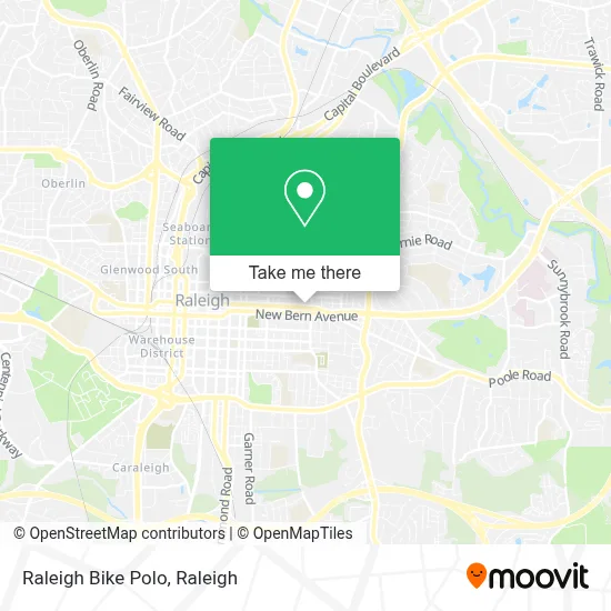 Raleigh Bike Polo map