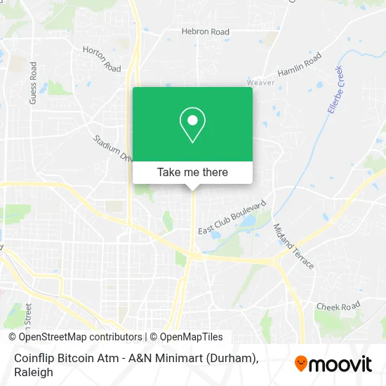 Coinflip Bitcoin Atm - A&N Minimart (Durham) map