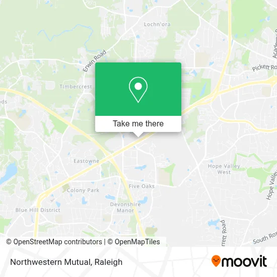 Northwestern Mutual map