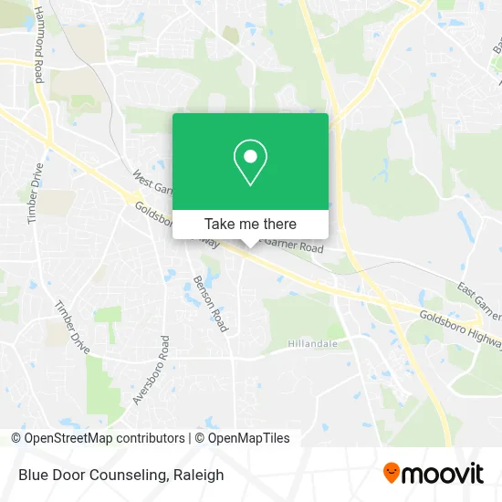 Blue Door Counseling map