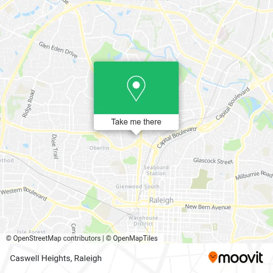 Caswell Heights map