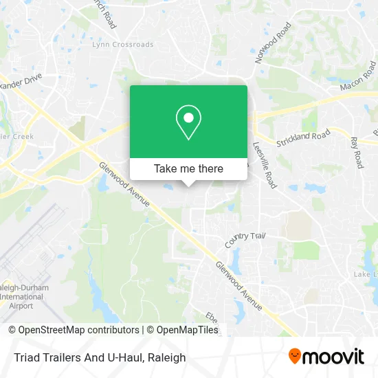 Triad Trailers And U-Haul map