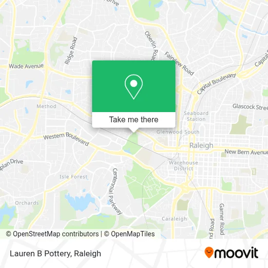 Lauren B Pottery map