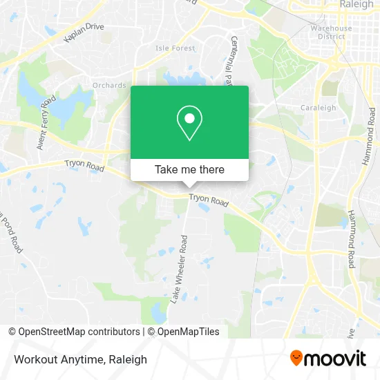 Workout Anytime map