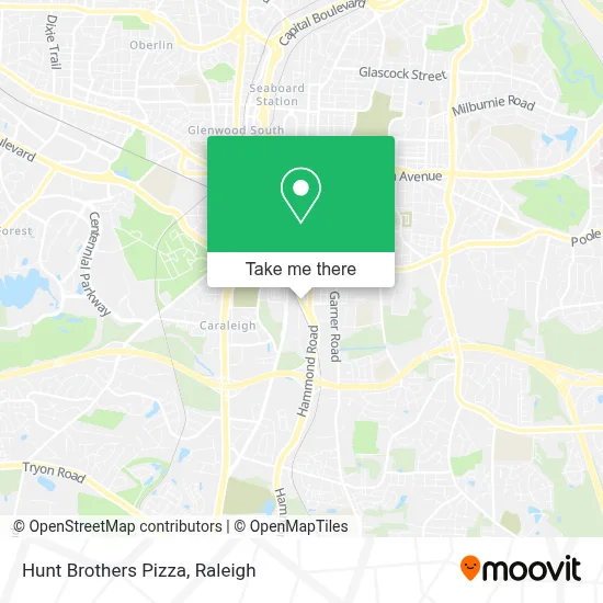 Hunt Brothers Pizza map