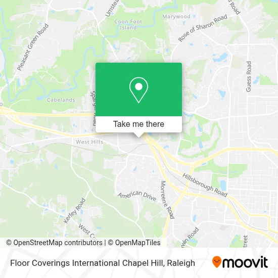 Floor Coverings International Chapel Hill map