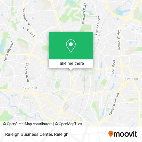 Raleigh Business Center map