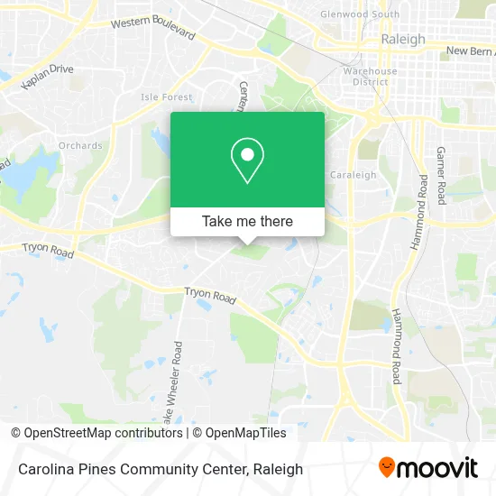 Carolina Pines Community Center map