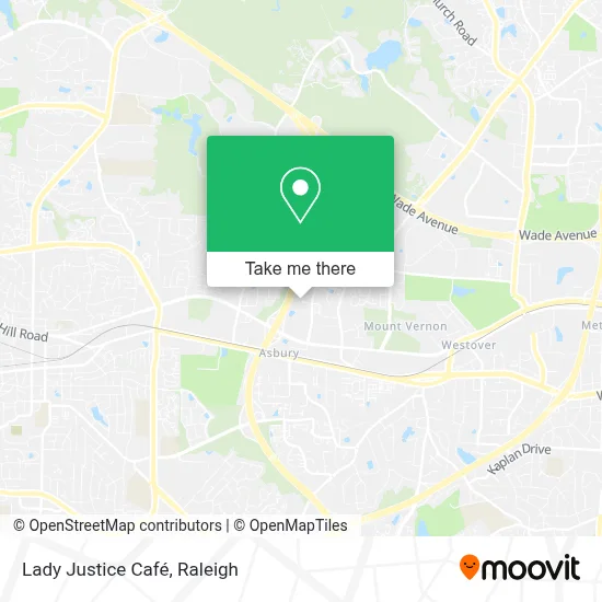 Lady Justice Café map