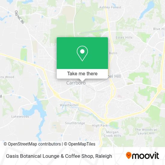Oasis Botanical Lounge & Coffee Shop map